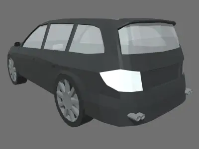 Low Poly Car 02 Low-poly 3D model