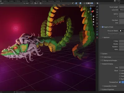 Dragon Low Poly 3D model