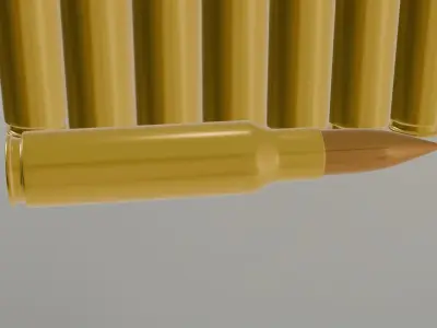 Bullets Pack Low-poly 3D model