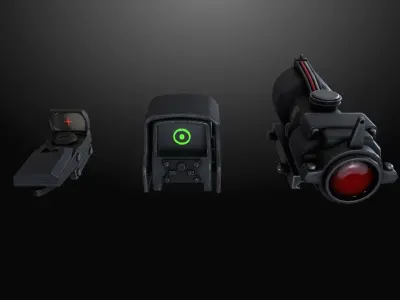 Colimator gameready pack Low-poly 3D model