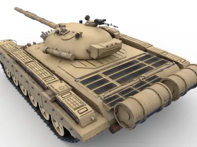Tank T-72 LODs Included 3D model