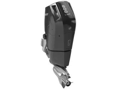 Mercury Verado V12 600HP Outboard Motor 3D model