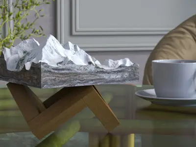 Everest Tabletop Model 3D model purchase