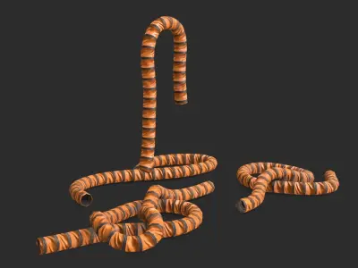 Liner Bellow Duct Low-poly 3D model