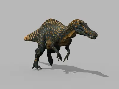 Real Animated Suchomimus - 8K 3D model