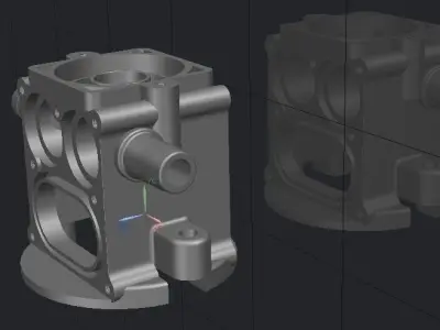 Diaphragm Pump Body Free 3D model