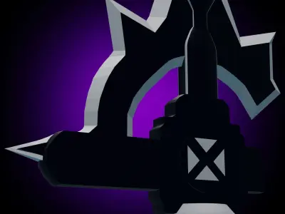 Kirito Sword Elucidator Sword Art Online Low-poly 3D model