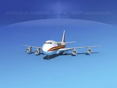 Boeing 747-100 Kalitta Air 3D model