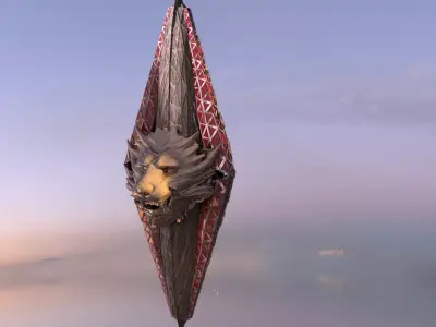 Ruby sci fi Tower 1 3D model