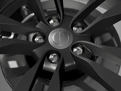 Chrysler 300 SRT8 Satin Vapor wheel 3D model