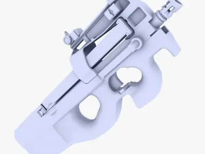 FN P90 PDW Low-poly 3D model