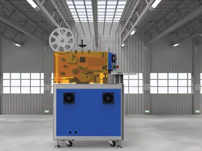 Double station rotary labeling machine 3D model