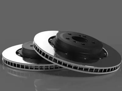 Race brake disc Free 3D model
