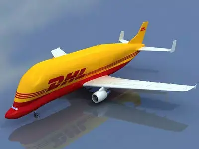 DHL Large Airbus  3D model