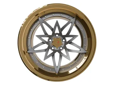 SevenK Nika-S wheel disc Low-poly 3D model