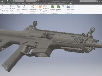 CSLR 42 GBB rifle System 3D Printed 3D model