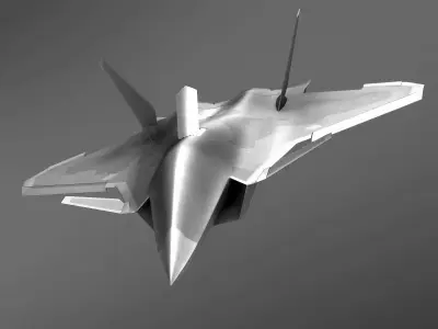 6th generation fighter Low-poly 3D model