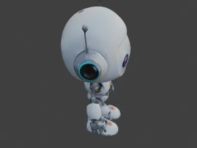 cute robots Low-poly 3D model purchase