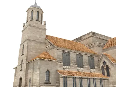 Church Building 169 Low-poly 3D model