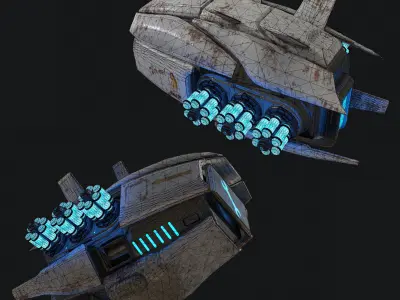 Repair drone Mk2 Low-poly 3D model