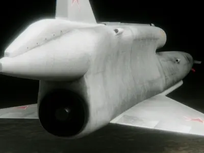 TU-141 Strizh Low-poly 3D model