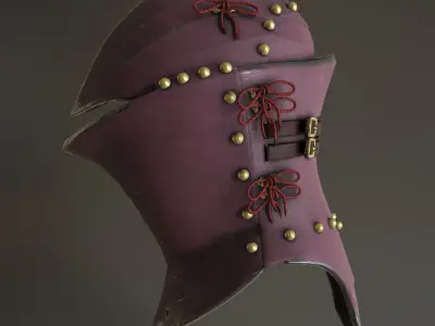Roses Stechhelm Low-poly 3D model