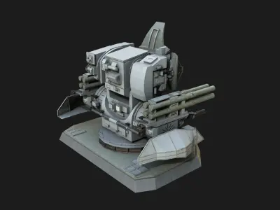 Kashtan CIWS CADS-N-1 SA-N-11 Low-poly 3D model
