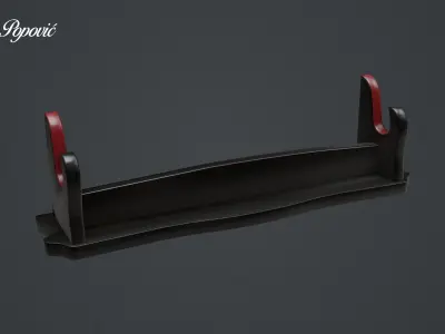 Katana Stand Low-poly 3D model