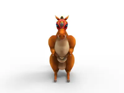 Dragon Machine Low-poly 3D model