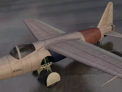 Heinkel He-178 3D model