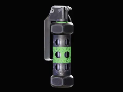 Game Ready Flashbang - Rigged PBR Low-poly 3D model