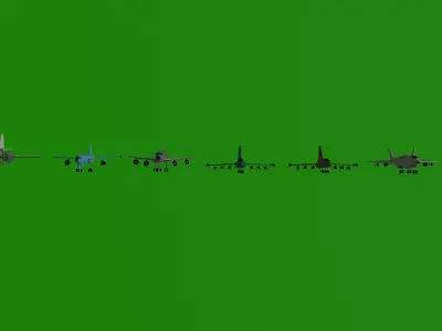 Aircraft Package Low-poly 3D model