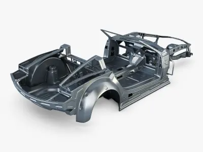 Car frame v 1 3D model