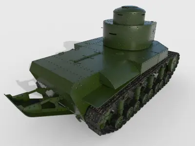 Tank T-24 3D model