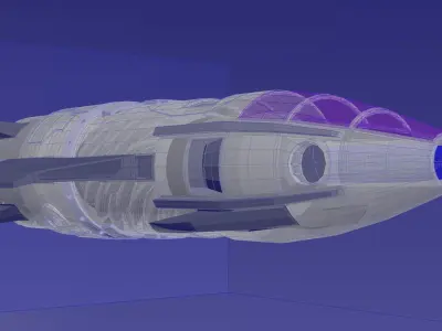 Inverted Electric Jet Sub - Vortex class explorer - Concept 3D model