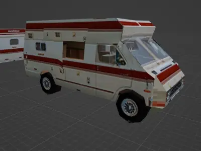 3 Vehicles trucks low poly retro ps1 style psx 3D model