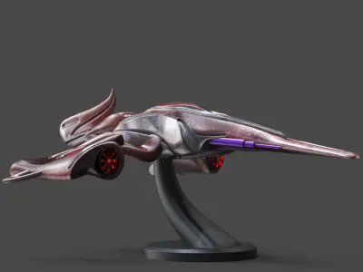 FArc-Corvette Spaceship Starcraft Style 3D print model