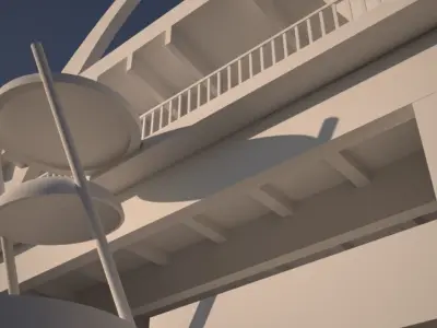 GHANA INDEPENDENCE SQUARE ARC Low-poly 3D model