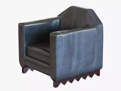 Pierre Legrain Cubist Armchair 3D model