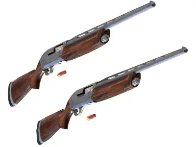 Winchester Shotgun Super SX3 20 small Gauge Arms Weapon Firearm Low-poly 3D model