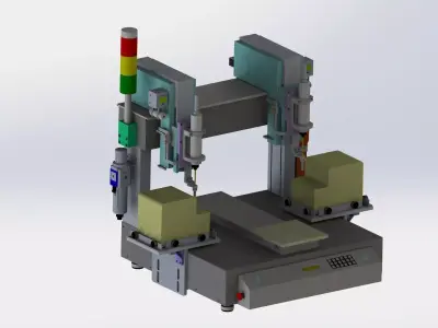 Table type screw machine 3D model