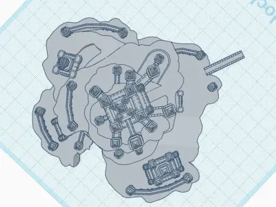 Medival model of Castle 3D print model