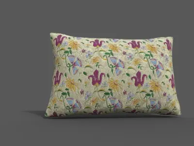Cushion furniture Low-poly 3D model purchase