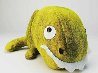 T-rex Cute Plush Doll 3D model