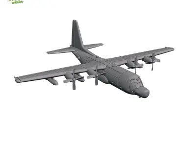 Lockheed MC-130H Combat Talon II 3D print model