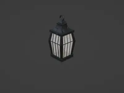 Handheld Lantern Free Free low-poly 3D model