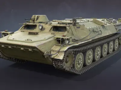 MT-LB Based Vehicles Set 3D Model Collection
