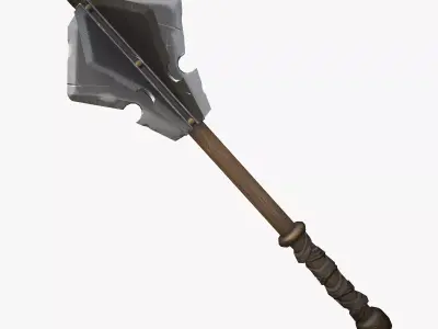 Stylized Mace --109-- Low-poly 3D model