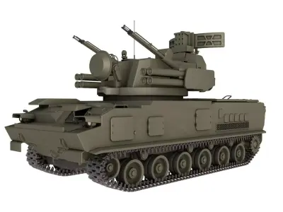 2K22 Tunguska SA-19 Grison 3D model