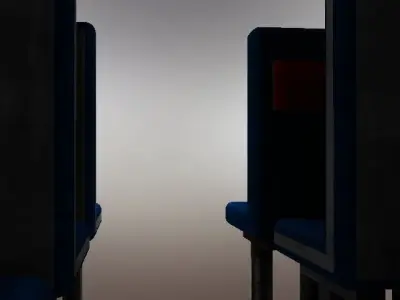 Airbus A300 Interior Plane Cabin 3D model